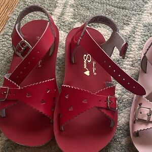 EUC Sun-San Charming Red Kids Sandals, size 11